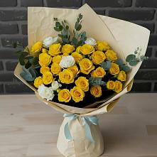 Букет цветов из:  Розы #REPLACE_PRED# Крупино