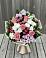 Букет цветов из: Альстромерии, Гвоздики, Розы и Хризантемы в Крупино