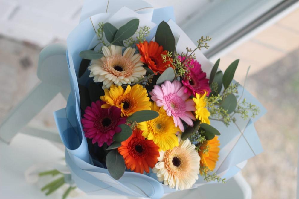 Букет цветов из: Герберы в Крупино