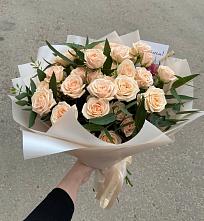 Букет Кремовые розы Латте в Крупино