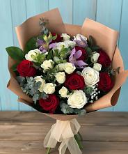 Букет цветов из:  Розы и Альстромерии в Крупино