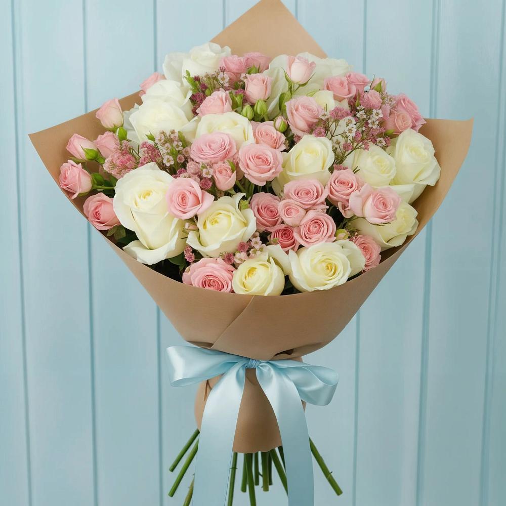 Букет цветов из: Розы в Крупино