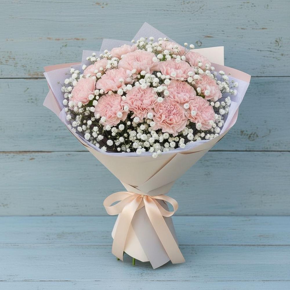 Букет цветов из: Гвоздики в Крупино