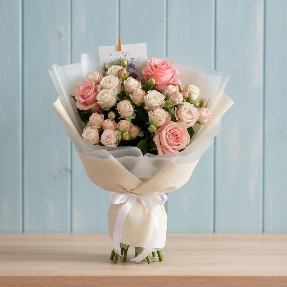 Букет цветов из: Розы в Крупино