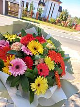 Букет цветов из:  Герберы #REPLACE_PRED# Крупино