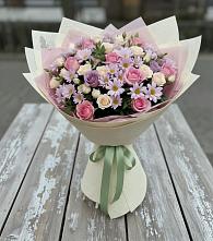 Букет цветов из:  Розы и Хризантемы в Крупино