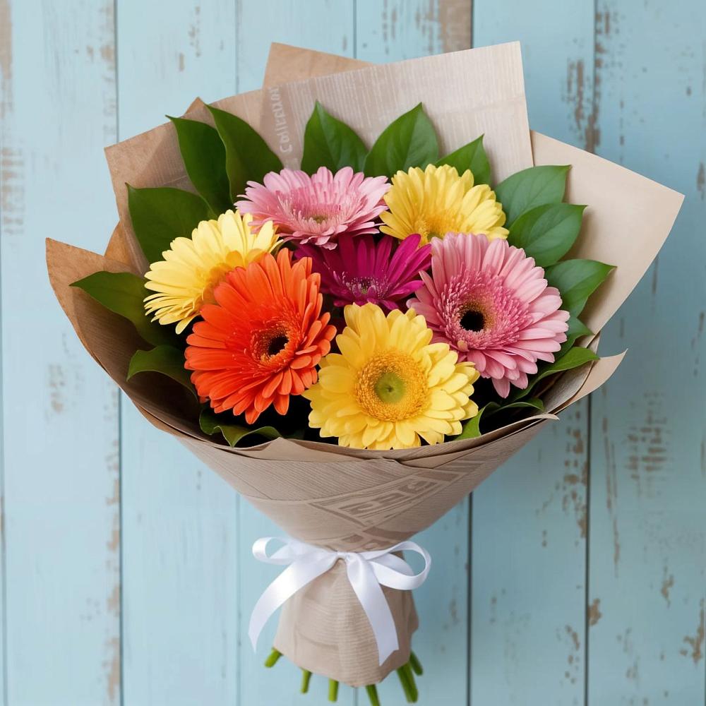 Букет цветов из: Герберы в Крупино