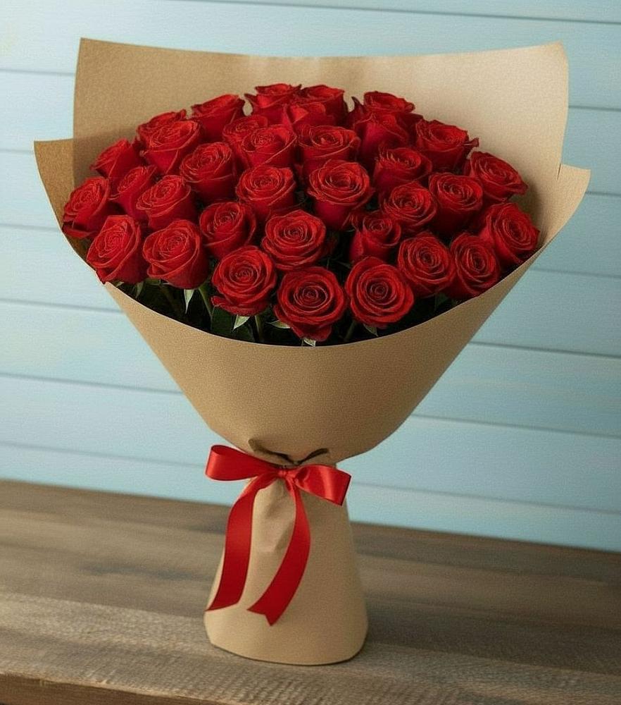 Букет Красные розы Милано в Крупино