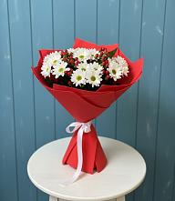 Букет цветов из:  Хризантемы #REPLACE_PRED# Крупино