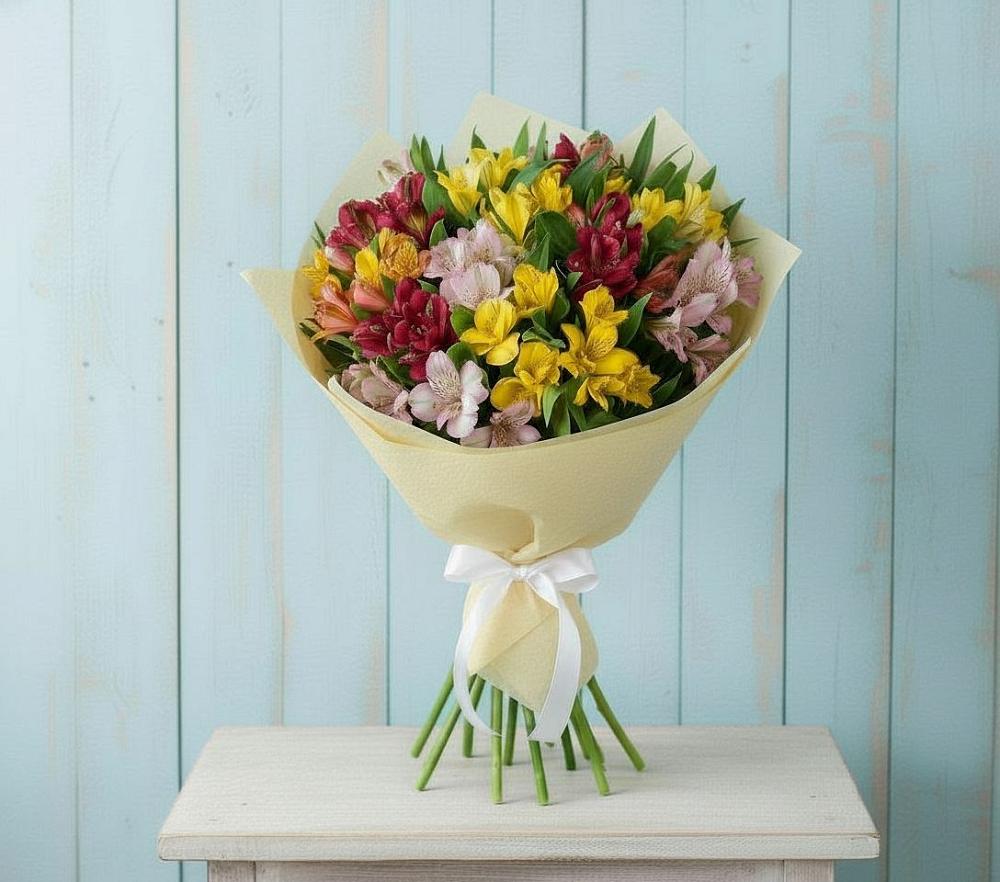 Букет цветов из: Альстромерии в Крупино