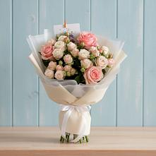 Букет цветов из:  Розы #REPLACE_PRED# Крупино