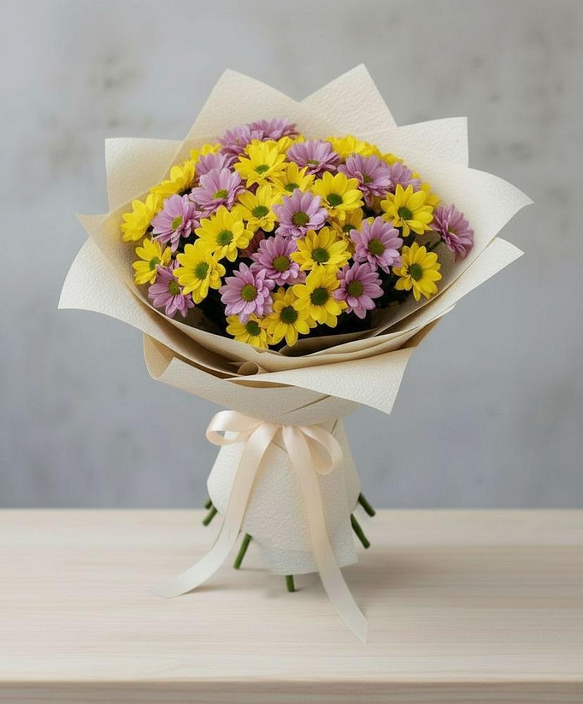 Букет цветов из: Хризантемы в Крупино